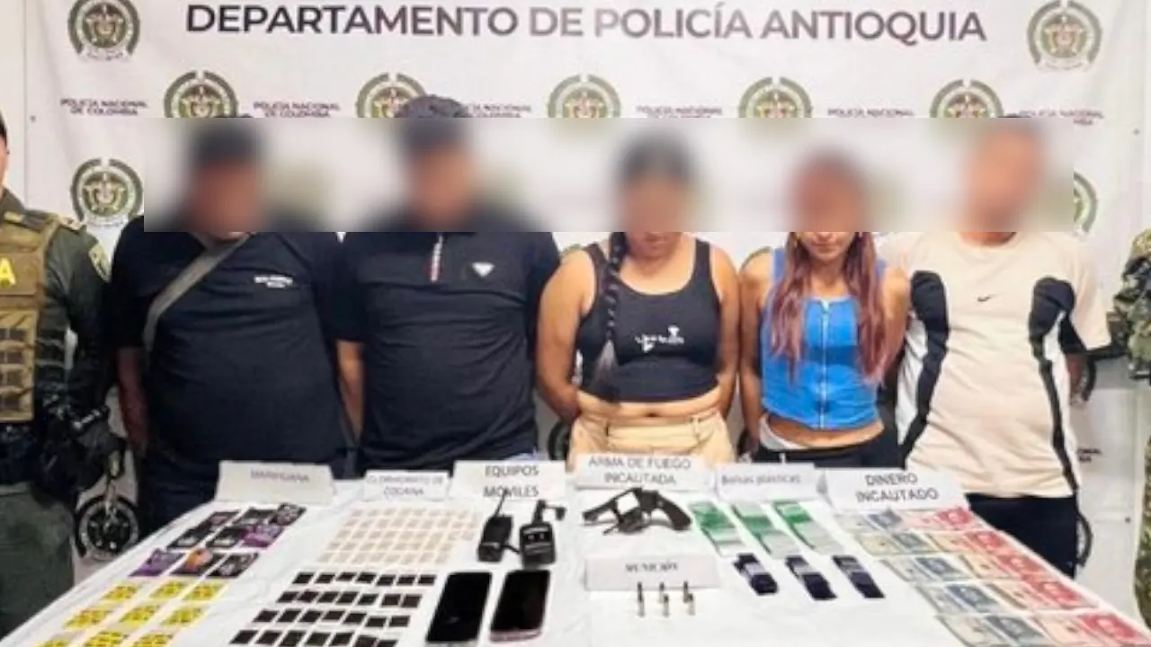 Caen presuntos cabecillas de La Terraza en el Suroeste de Antioquia durante operativo de la Policía