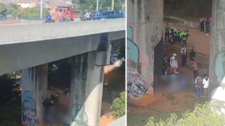 Dos personas caen al vacío en accidente de motocicleta en Puente Madre Laura