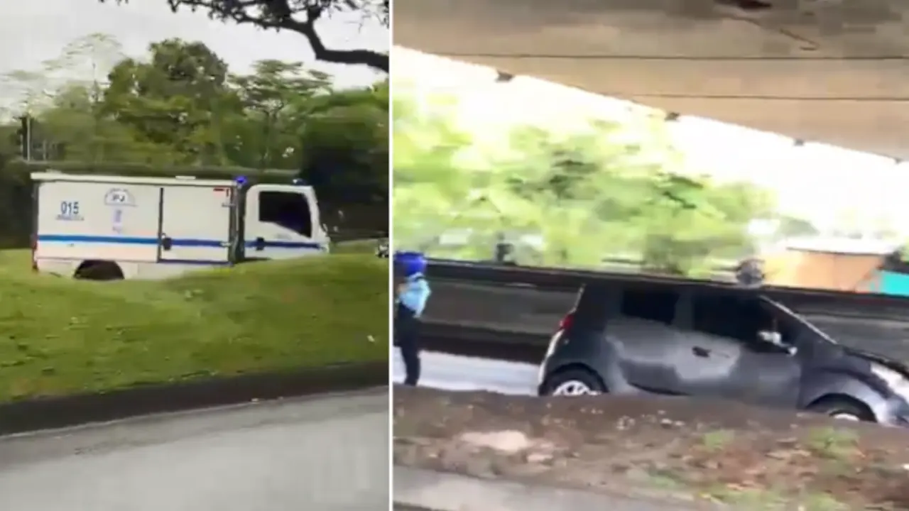 Vehículo invade zona de trabajos del Metro de Medellín y provoca tragedia: un empleado falleció y varios resultaron heridos