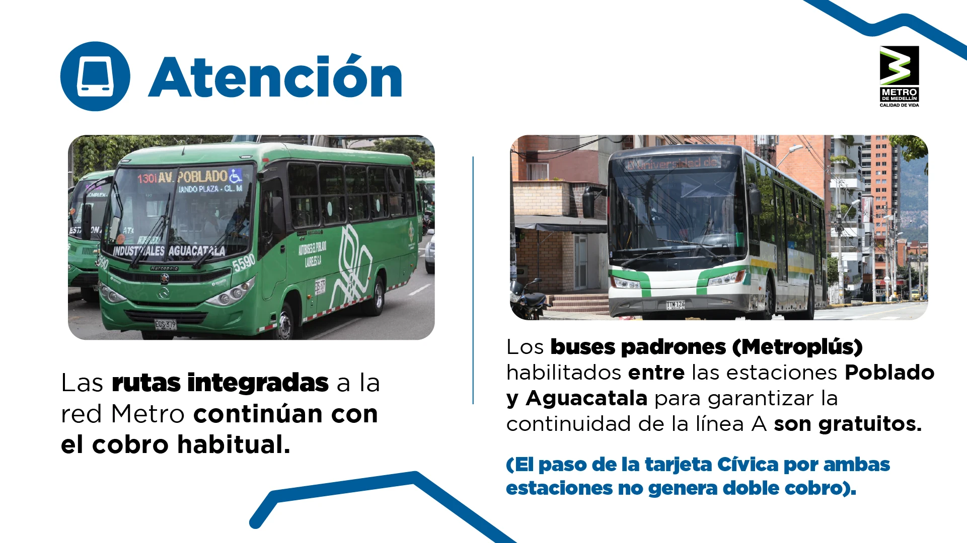 Así funcionarán las rutas integradas en el Sur por daño en la vía férrea del Metro de Medellín 2 buses-del-sur-Metro-de-Medellín--