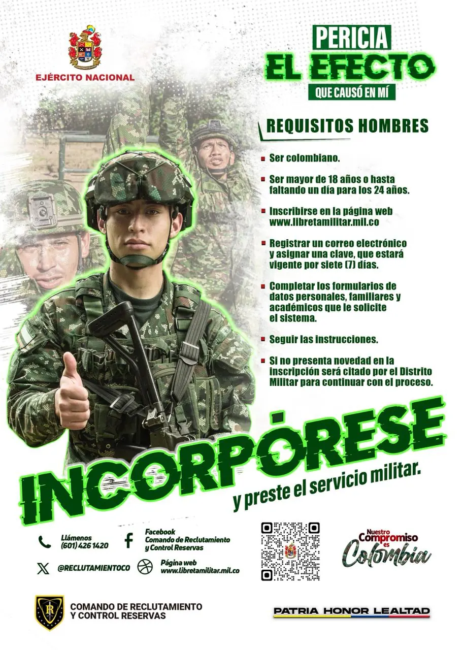 Ejército Nacional abre convocatoria para jóvenes con más de 15 mil cupos en todo el país 4 Ejército Nacional abre convocatoria para jóvenes con más de 15 mil cupos en todo el país