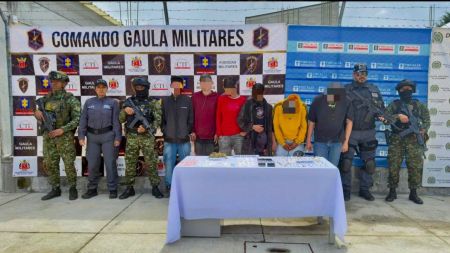 Capturados seis presuntos integrantes del grupo delincuencial organizado El Mesa, en El Carmen de Viboral, Antioquia