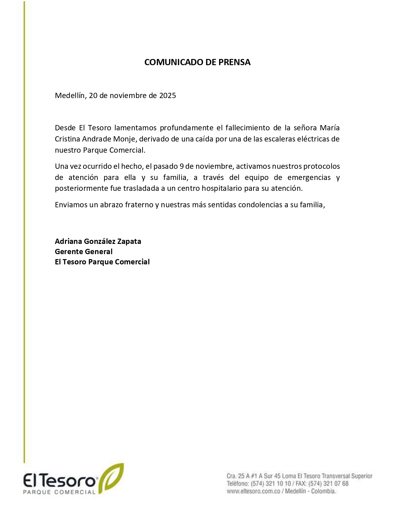 Comunicado El Tesoro Nov.20 2025 page 0001
