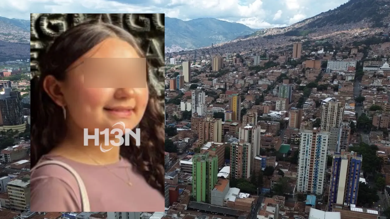 Niña desaparecida en Medellín es encontrada sana y salva tras intensa búsqueda del CTI y Policía