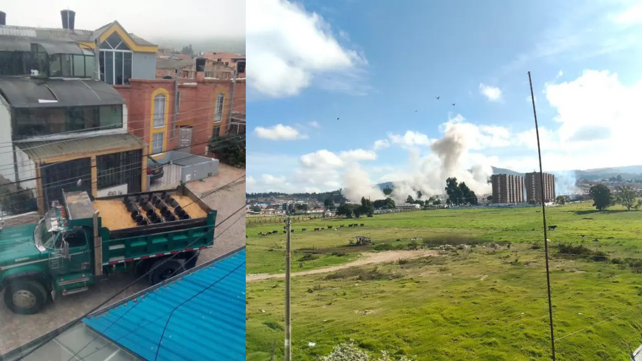 Volqueta con explosivos es detonada cerca del Batallón Simón Bolívar en Tunja