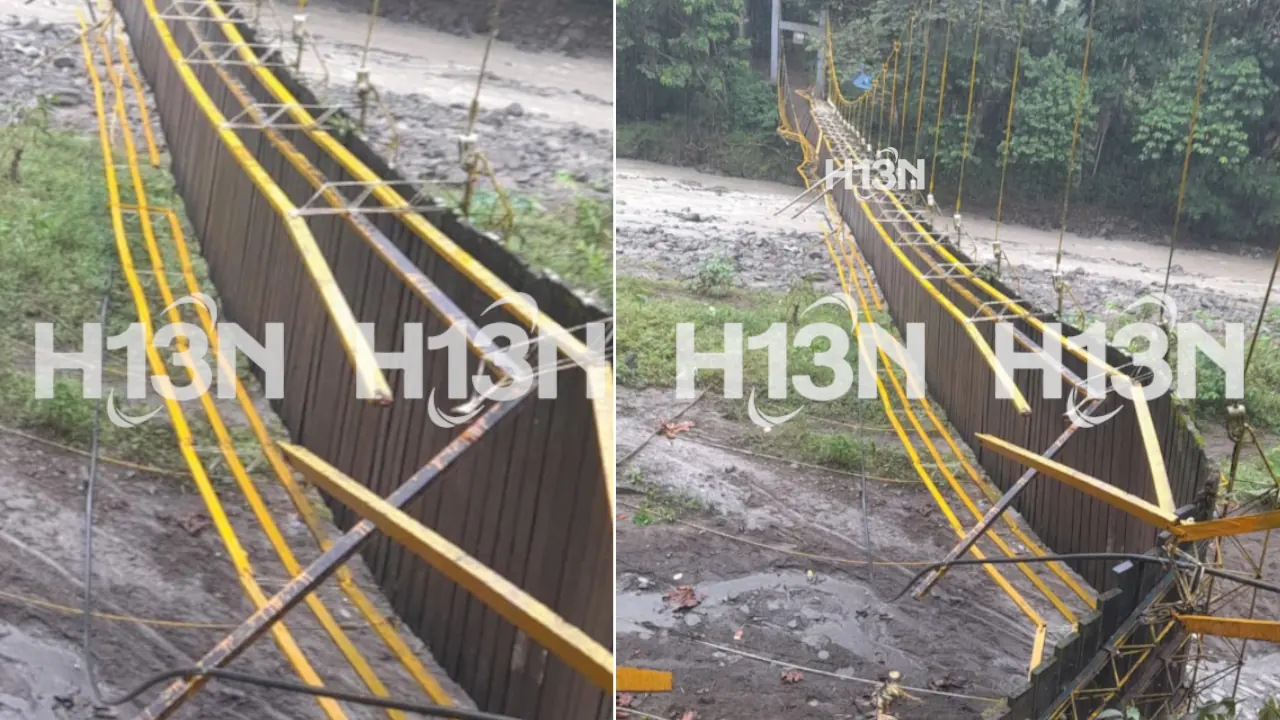 comunidad reporta caída de puente en zona rural de Apartadó