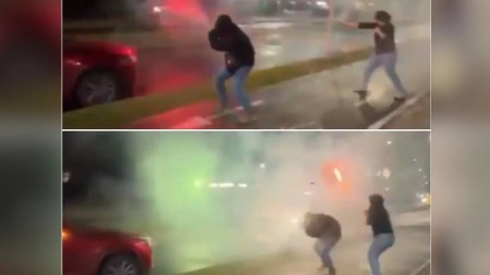 Autoridades de Rionegro sancionan a presuntos responsables de usar bengalas en la calle