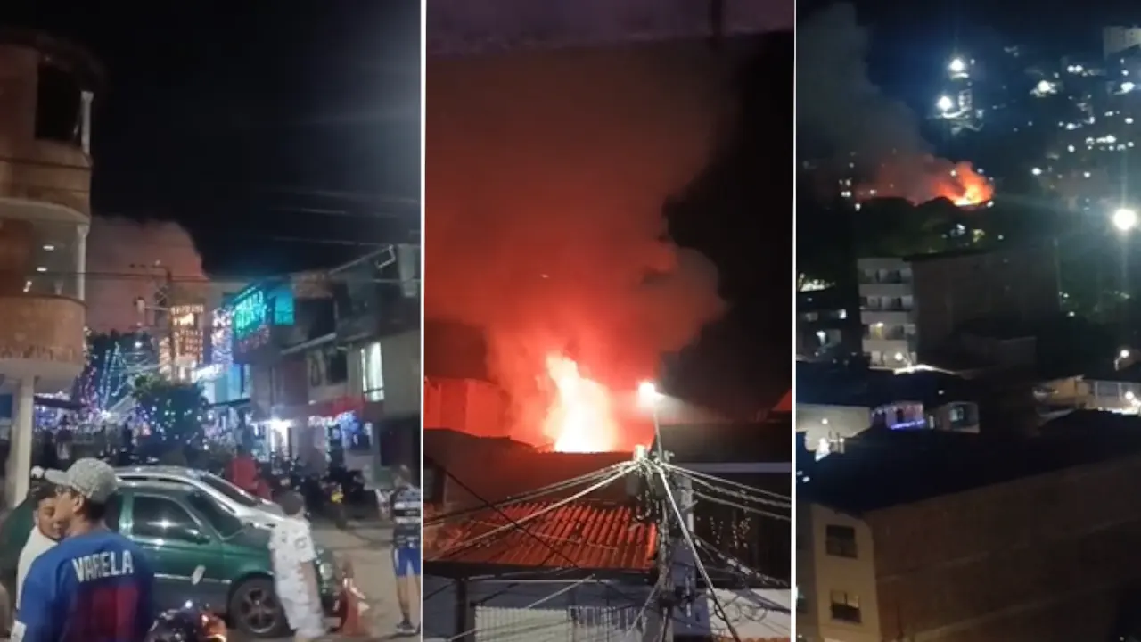 Globo habría causado incendio en vivienda del barrio Goretti en Bello