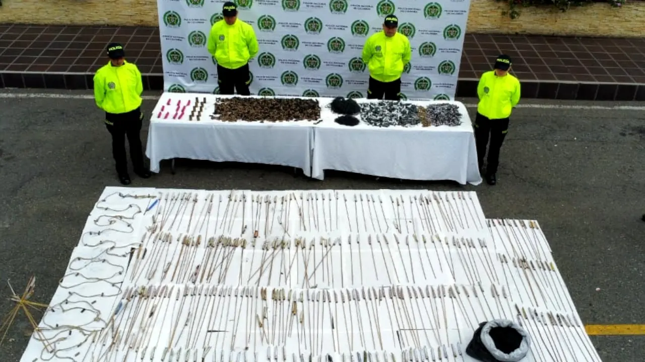 Policía desmantela fábrica ilegal de pólvora en La Ceja