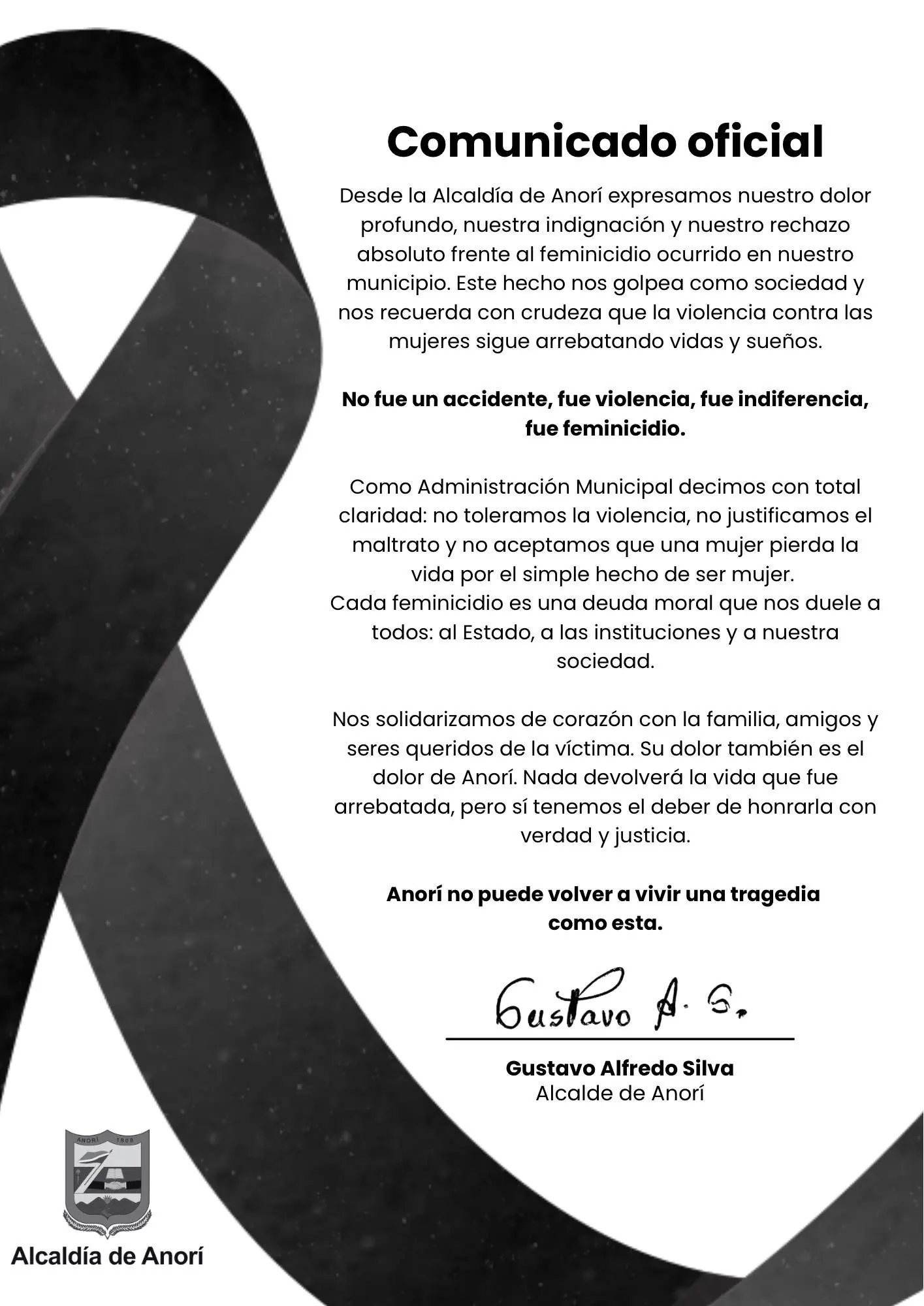 Mujer fue asesinada en Anorí mientras varias personas grababan el ataque 