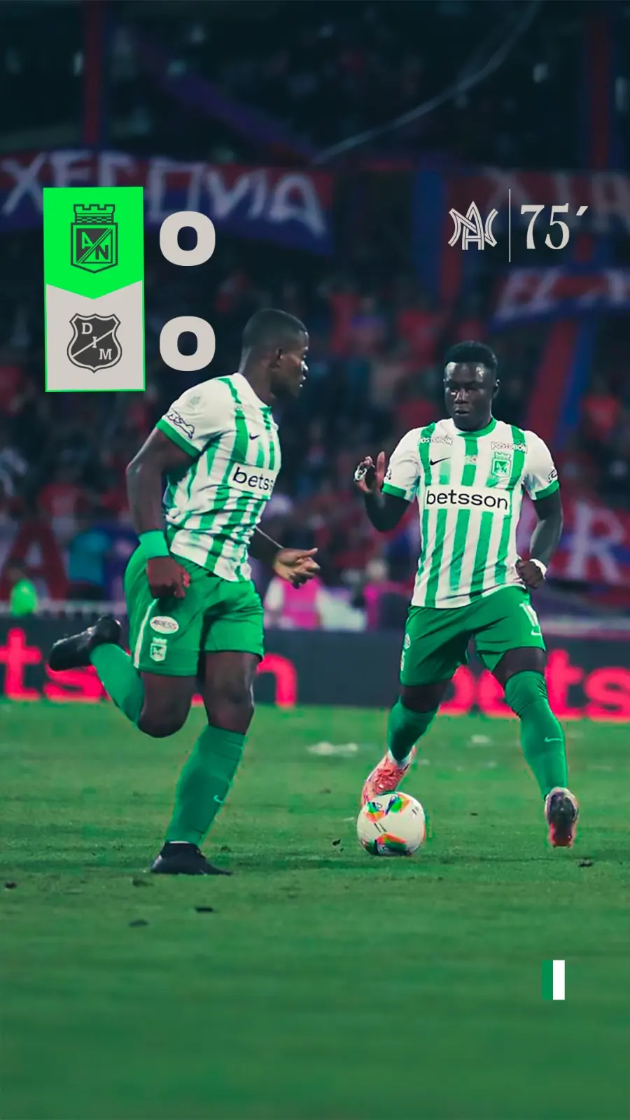 Nacional y Medellín dejan todo pendiente tras empate sin goles en la ida de la final