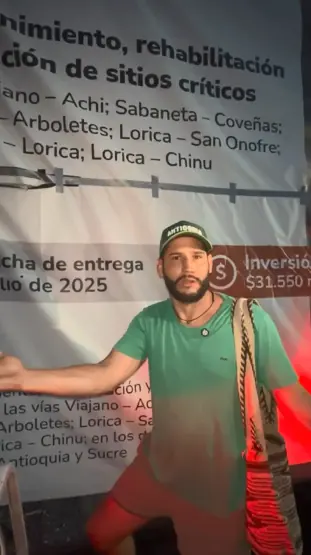 diputado Camilo Calle señala incumplimientos de Petro en la vía del norte de Urabá