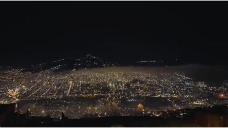 Video | Ni la lluvia, ni las advertencias detuvieron la pólvora en el cielos de Medellín Diseno sin titulo 20