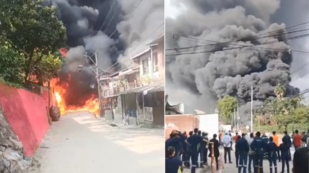 Incendio de grandes proporciones se registra en La Estrella