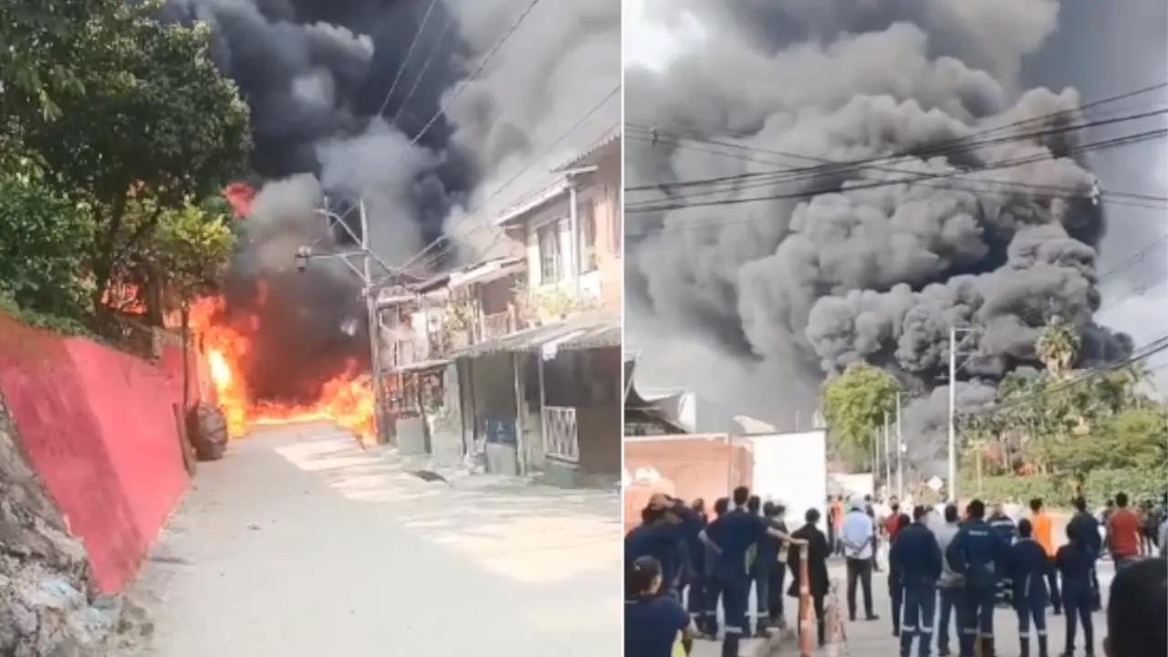 Incendio de grandes proporciones se registra en La Estrella