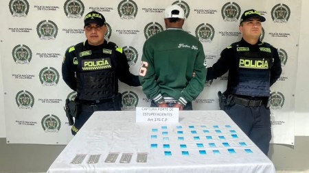 Policía captura a hombre transportando ‘vicio’ en la autopista Medellín–Bogotá