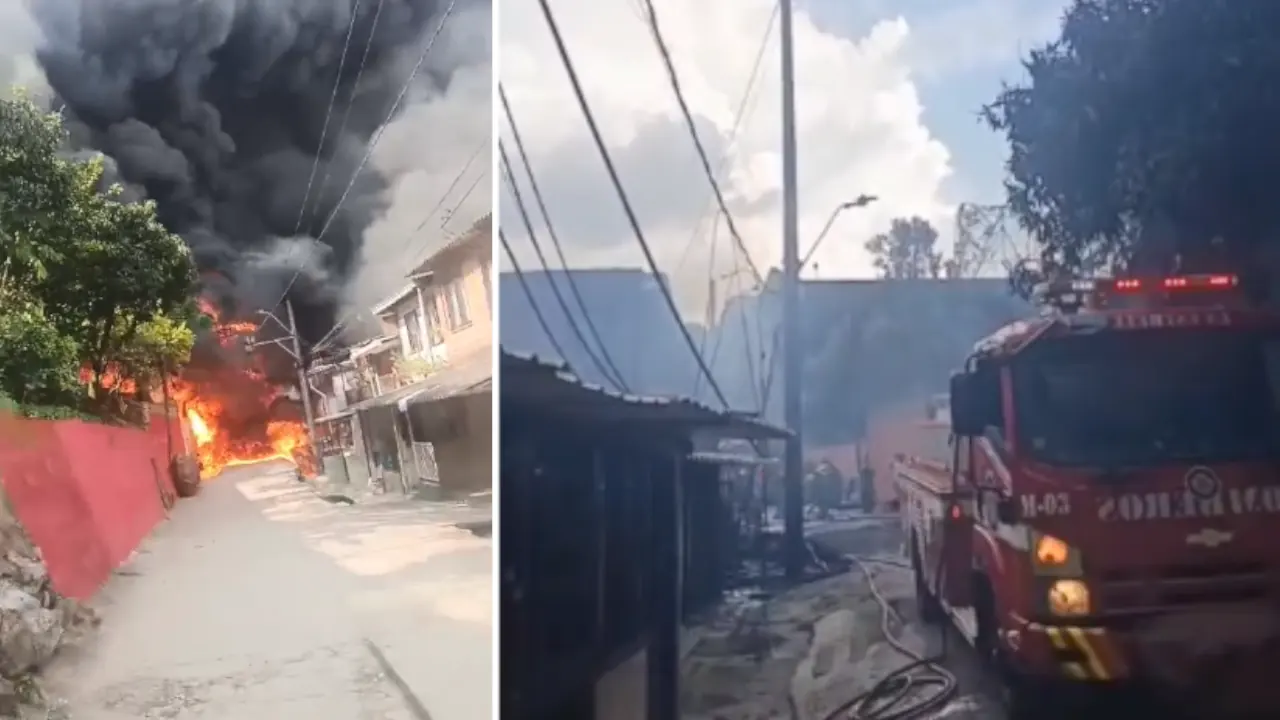 Muy triste: cinco mascotas murieron atrapadas en incendio que arrasó viviendas en La Estrella Muy triste: cinco mascotas murieron atrapadas en incendio que arrasó viviendas en La Estrella