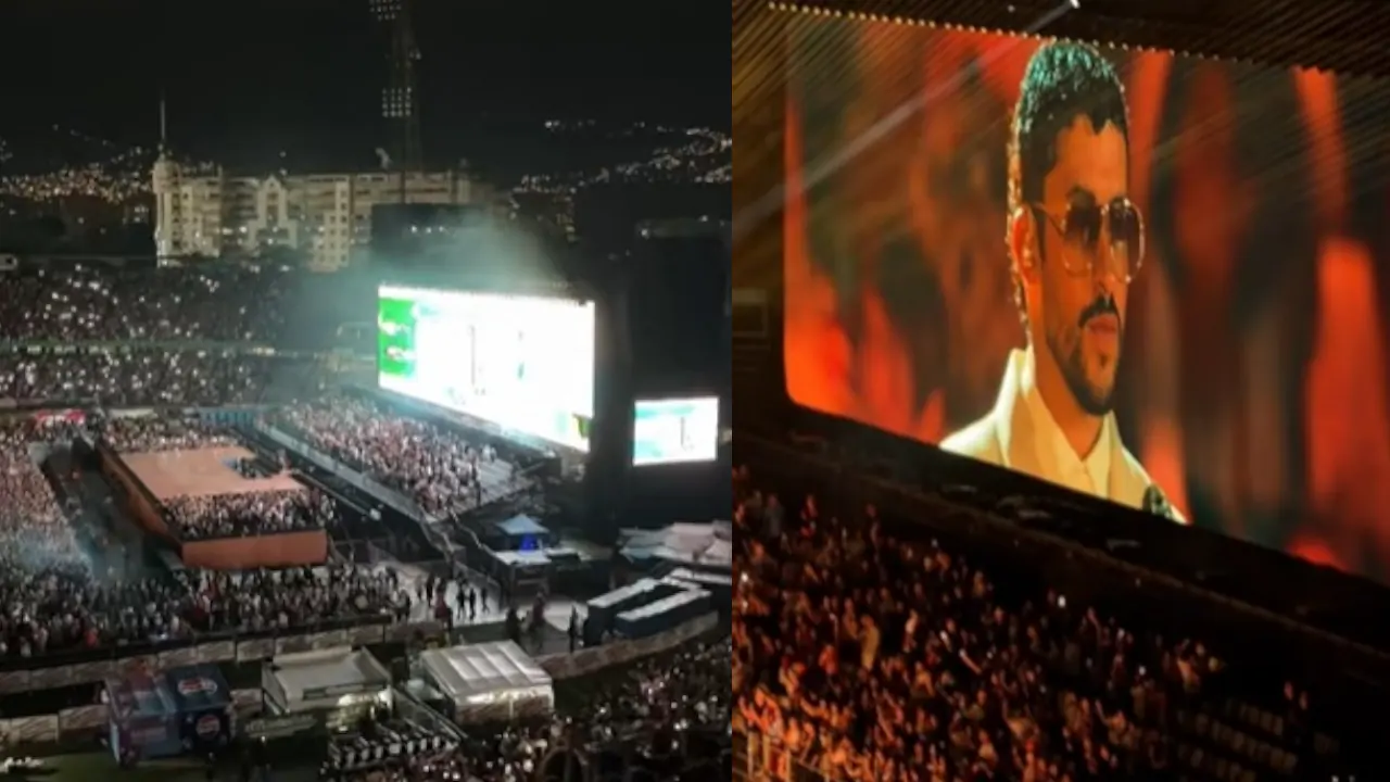 Bad Bunny llenó de emoción a sus fans en Medellín con estreno de canción exclusiva y hasta tributo a Diomedes Díaz