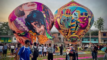 Realizan en La Pintada un festival internacional de globos