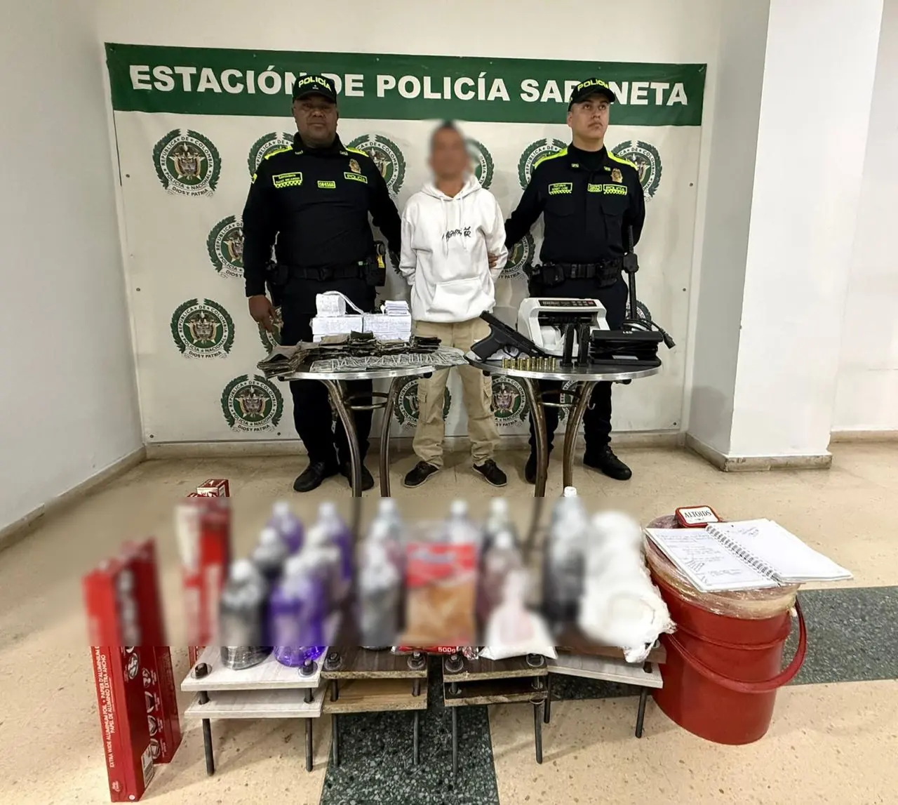 Hombre fue capturado en Sabaneta con más de 80 millones en billetes falsos