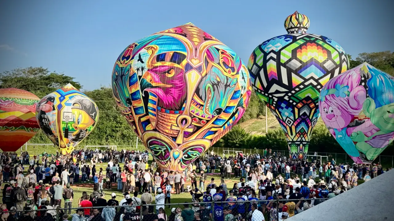 Realizan en La Pintada un festival internacional de globos