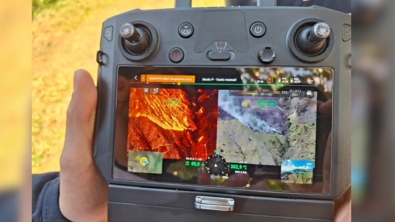 Vientos complican control total del incendio forestal en el Cerro Quitasol