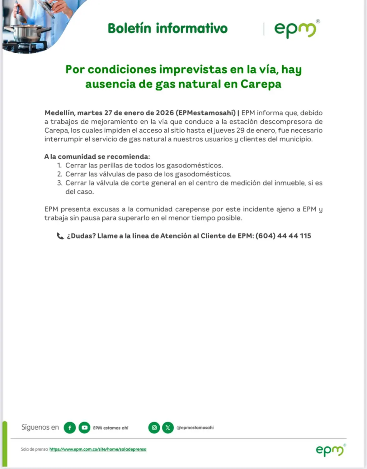 En Carepa, Antioquia, por pavimentar una calle dejaron sin gas a todo el municipio 2 En Carepa, Antioquia, por pavimentar una calle dejaron sin gas a todo el municipio