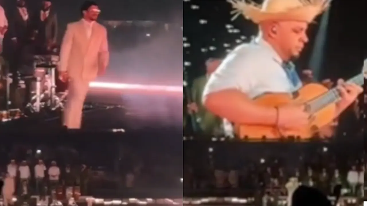 Bad Bunny interrumpió su show en Medellín para homenajear a Yeison Jiménez