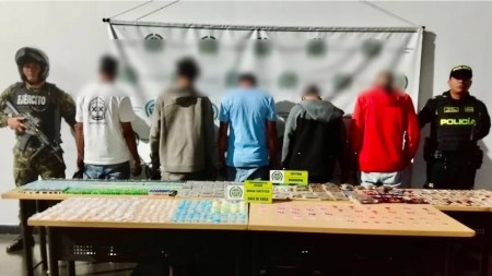 Cinco capturados por el Ejército y la Policía con marihuana, cocaína y tusi en Medellín