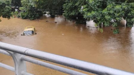 carro tapado en el poblado