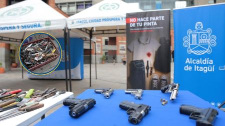 10 mil armas destruidas en Itagüí serán transformadas en una escultura por la paz Armas destruidas en Itagüí serán transformadas en una escultura por la paz