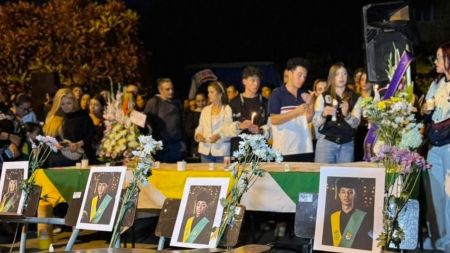Realizaron velatón en Remedios por los 17 fallecidos y el conductor del Liceo Antioqueño