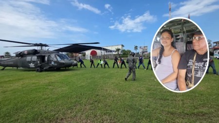 Mujer embarazada es evacuada en helicóptero durante atención a emergencia por lluvias en Urabá Mujer embarazada es evacuada en helicóptero durante atención a emergencia por lluvias en Urabá