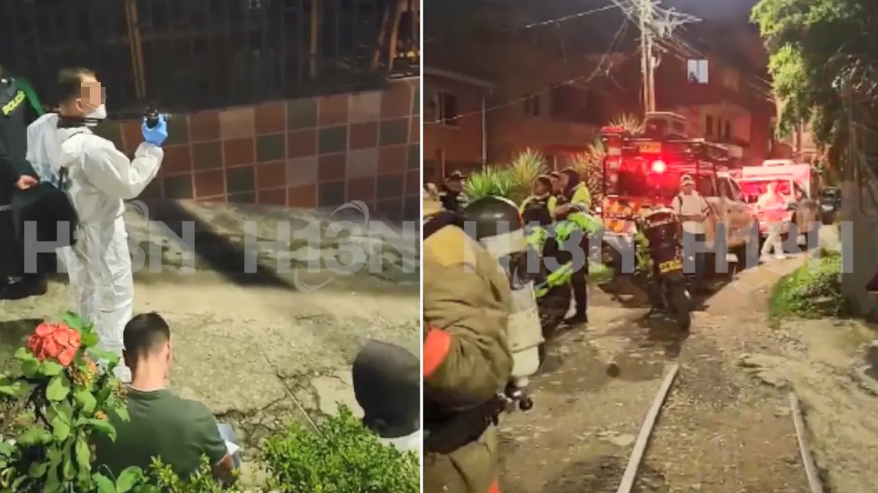 Una persona perdió la vida tras fuerte incendio registrado de madrugada en Caldas, Antioquia