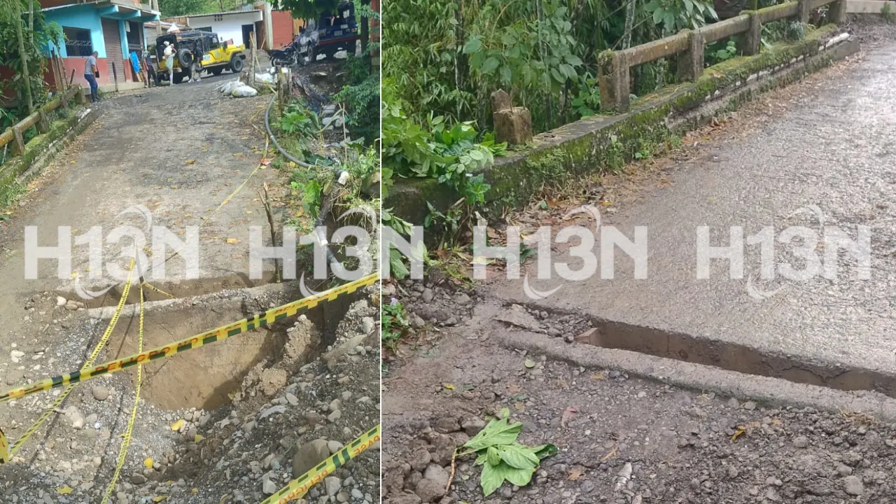 Otro puente colapsó en Urabá y deja a campesinos incomunicados
