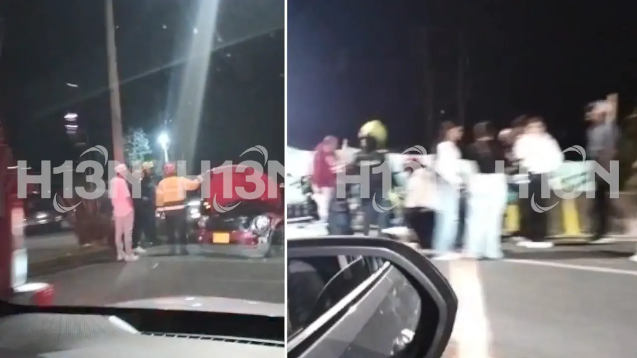 Accidente bloquea vía que va de Las Palmas hacia Medellín cerca de Cocorollo