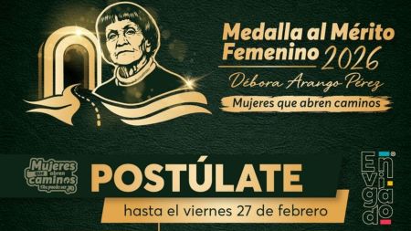 Ya está abierta la convocatoria para la Medalla al Mérito Femenino Débora Arango Pérez 2026