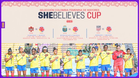 La Selección Colombia Femenina de Mayores ya está en Estados Unidos para iniciar la SheBelieves Cup 2026