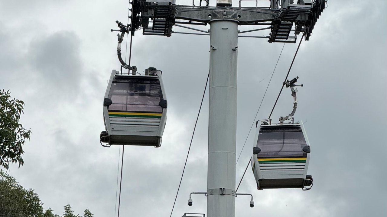 El metro de Medellín restablece el servicio en la línea K del metrocable