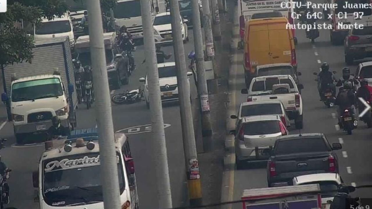 Accidente en la Autopista Norte afecta la movilidad hacia los municipios del norte del Valle de Aburrá