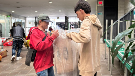 120 mil cuadernos usados se convirtieron en material reciclable en El Santuario Cambiatón de cuadernos en El Santuario