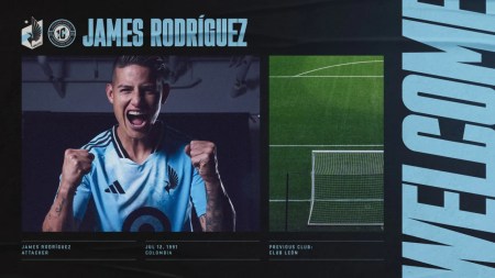 James Rodríguez es oficialmente nuevo jugador del Minnesota United en la MLS