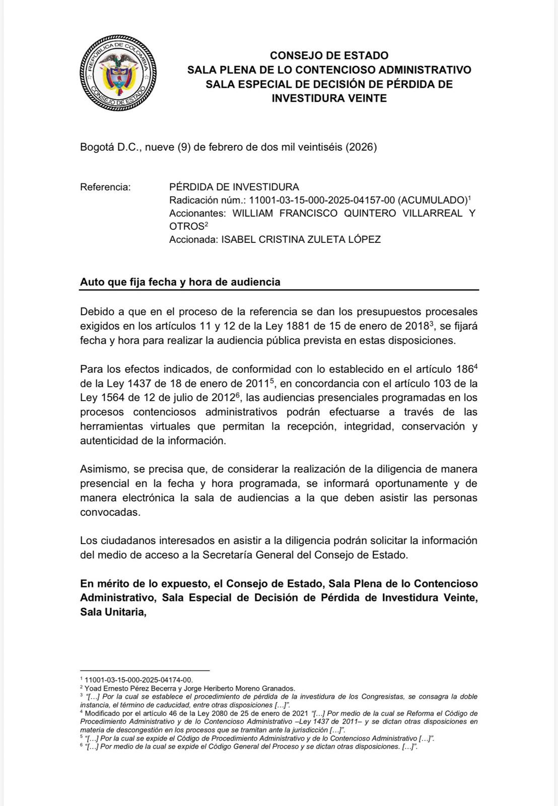 senadora dentro de la imagen