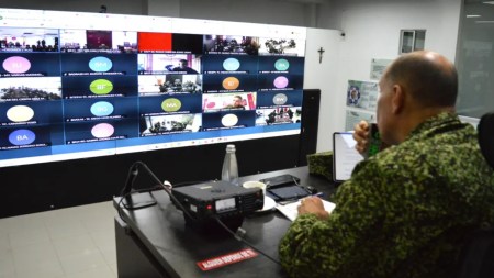 Subjefe de Estado Mayor de las Fuerzas Militares supervisa despliegue de seguridad para las elecciones en Medellín