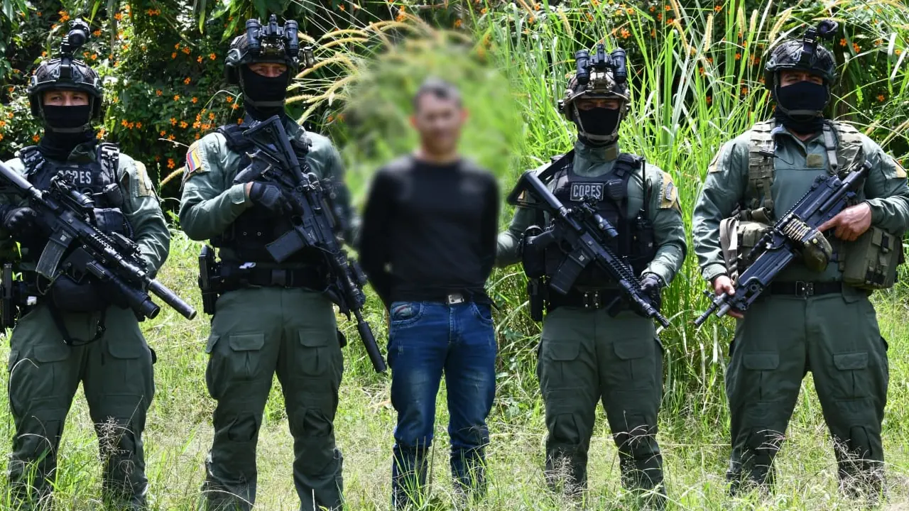 Policía entregó detalles de la captura en Antioquia de señalado explosivista de un grupo guerrillero