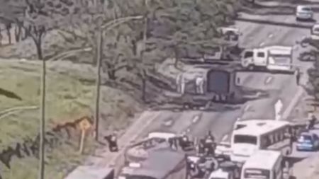 VIDEO: Accidente con persona fallecida genera congestión en la autopista Norte Accidente Autopista Norte