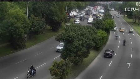 A tener paciencia, movilidad reducida en la Autopista Norte Autopista Norte