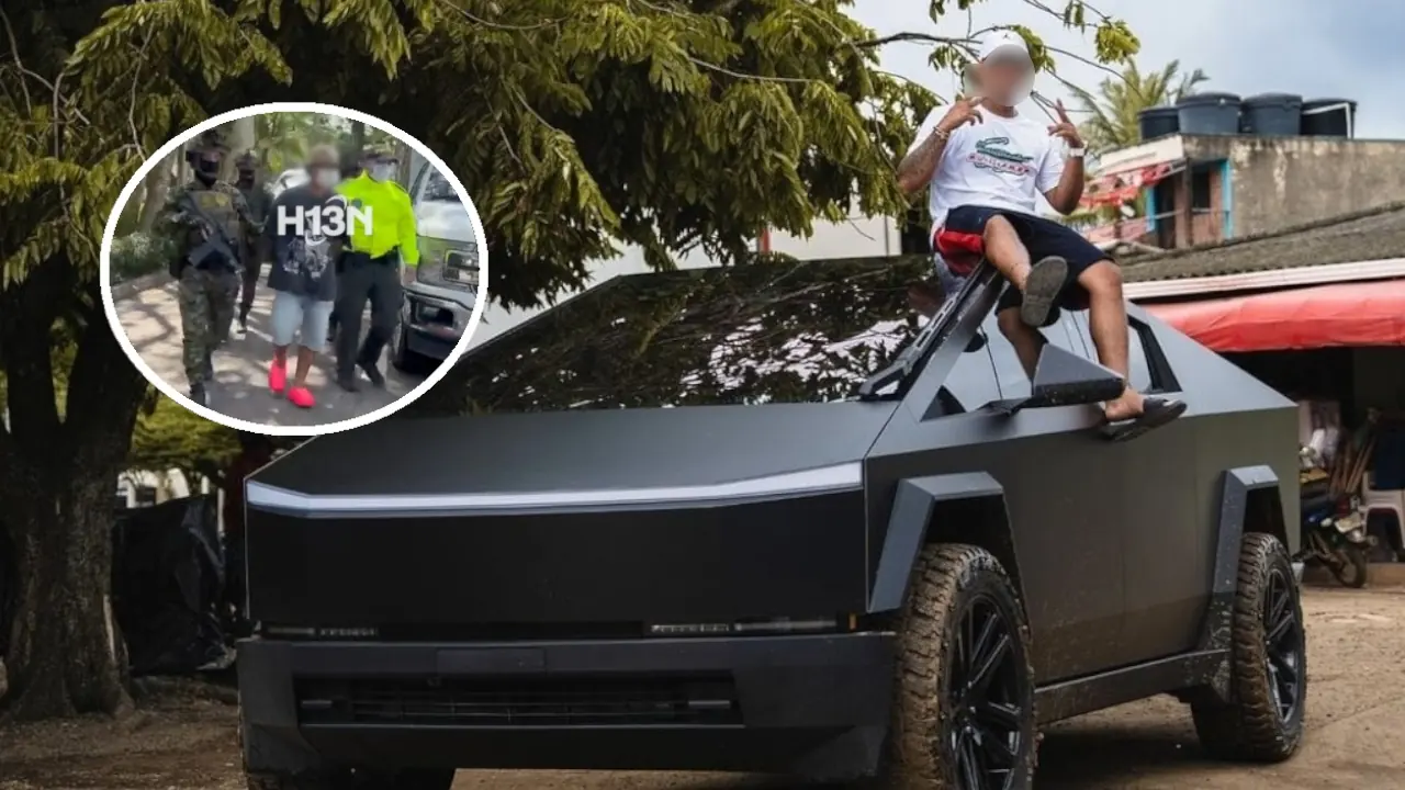Capturaron al joven que llevó el primer Tesla Cybertruck a Urabá, tenía una caleta