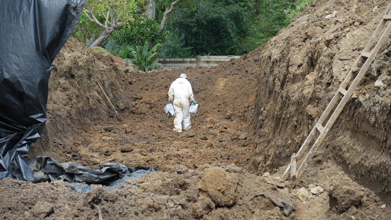 Desaparecidos recuperados por erosión