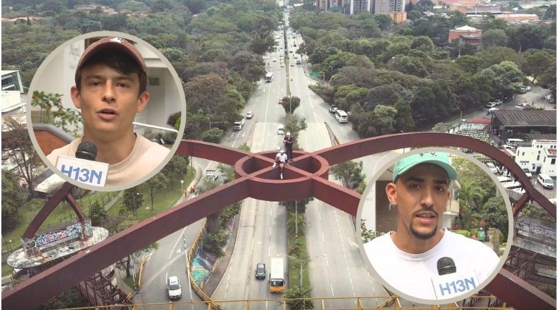 Se trata de dos atletas que explican que su reto en el puente de Punto Cero fue una práctica deportiva y no un acto de vandalismo